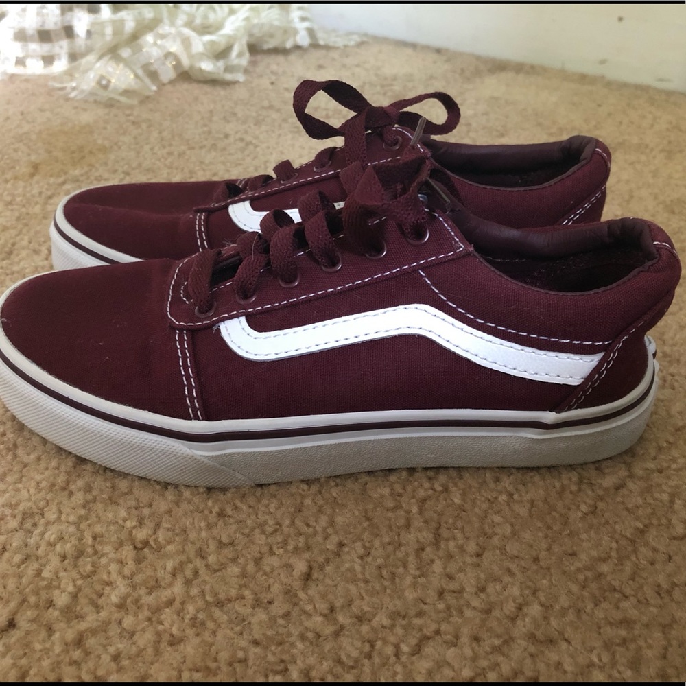 Maroon old Skool vans